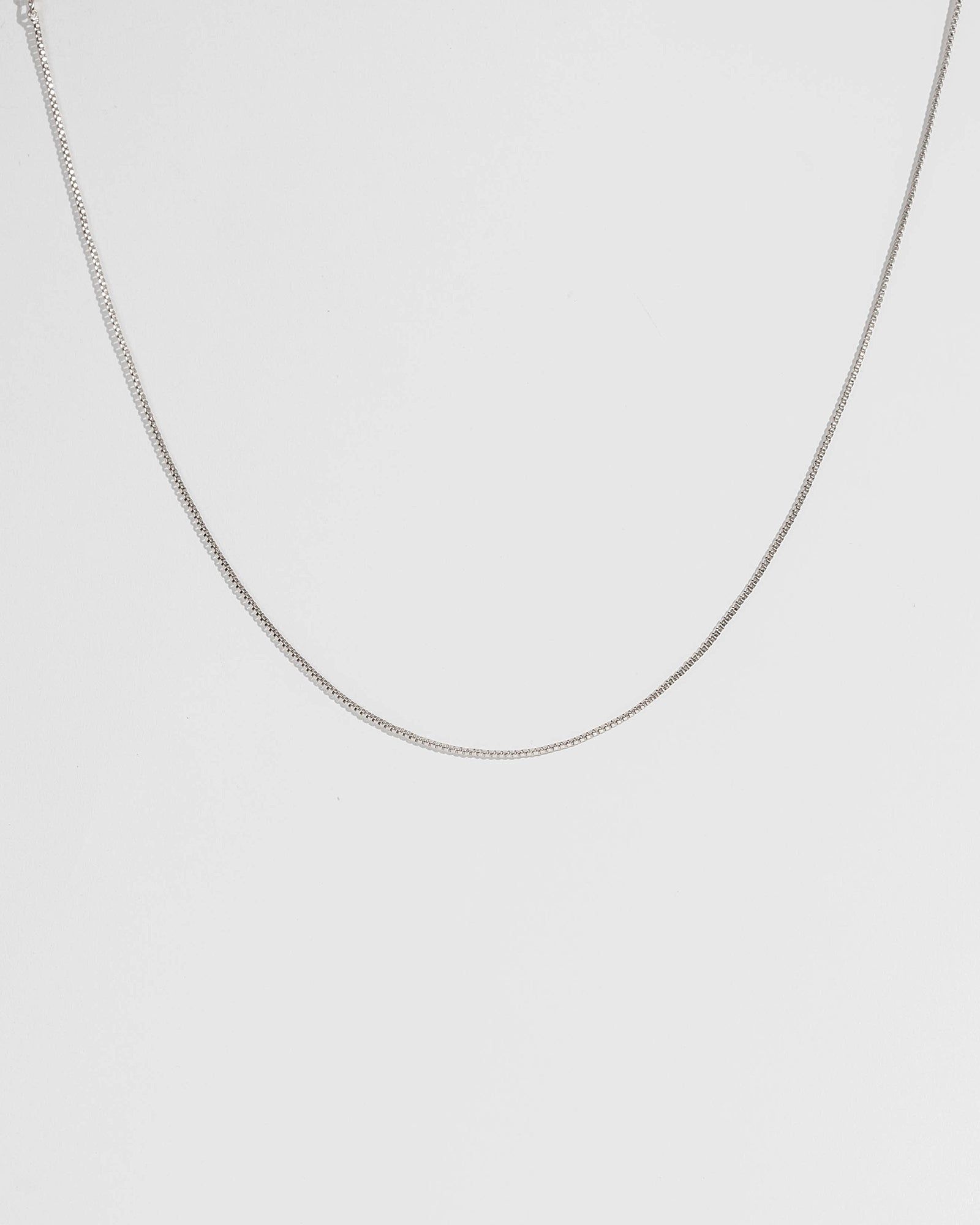 Silver 42cm Fine Box Chain Necklace sold by Collete Hayman
