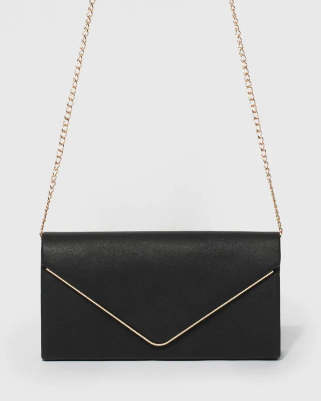 Black Sammie Clutch Bag sold by Collete Hayman