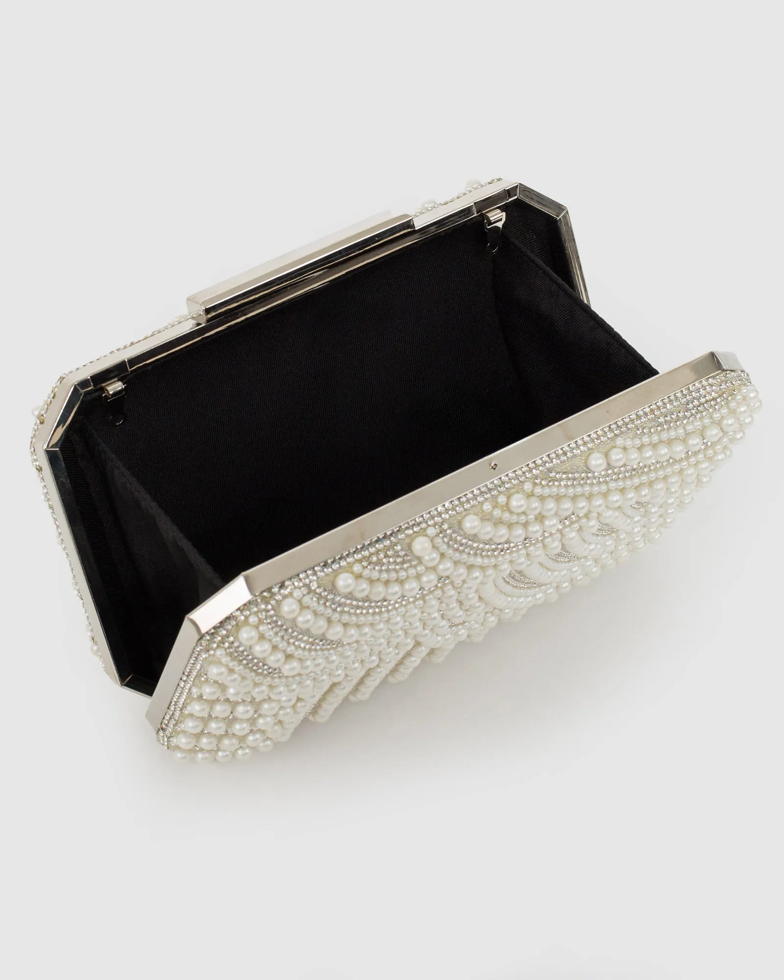 Ivory Violet Crystal Clutch Bag sold by Collete Hayman product image thumbnail 5