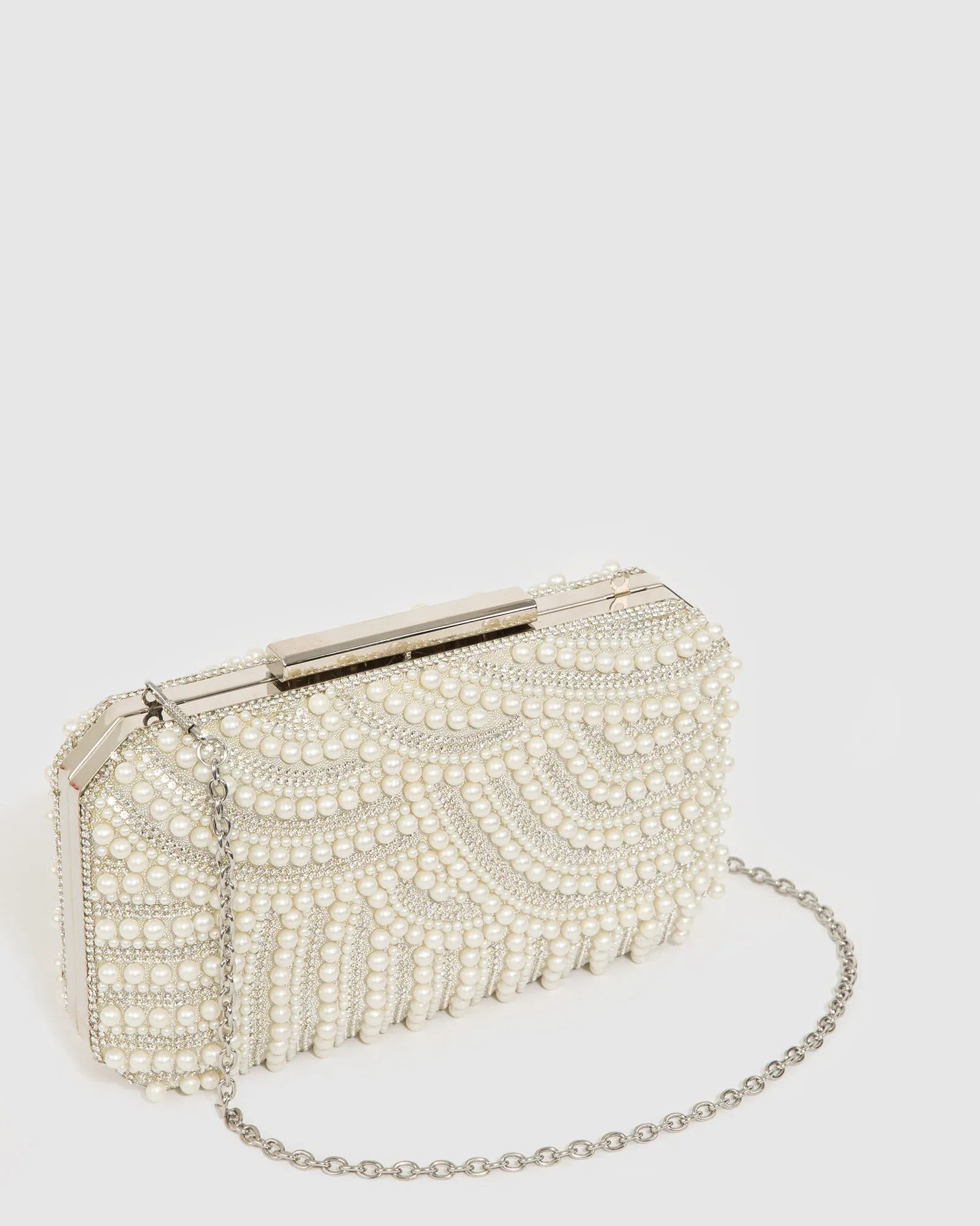 Ivory Violet Crystal Clutch Bag sold by Collete Hayman product image thumbnail 2