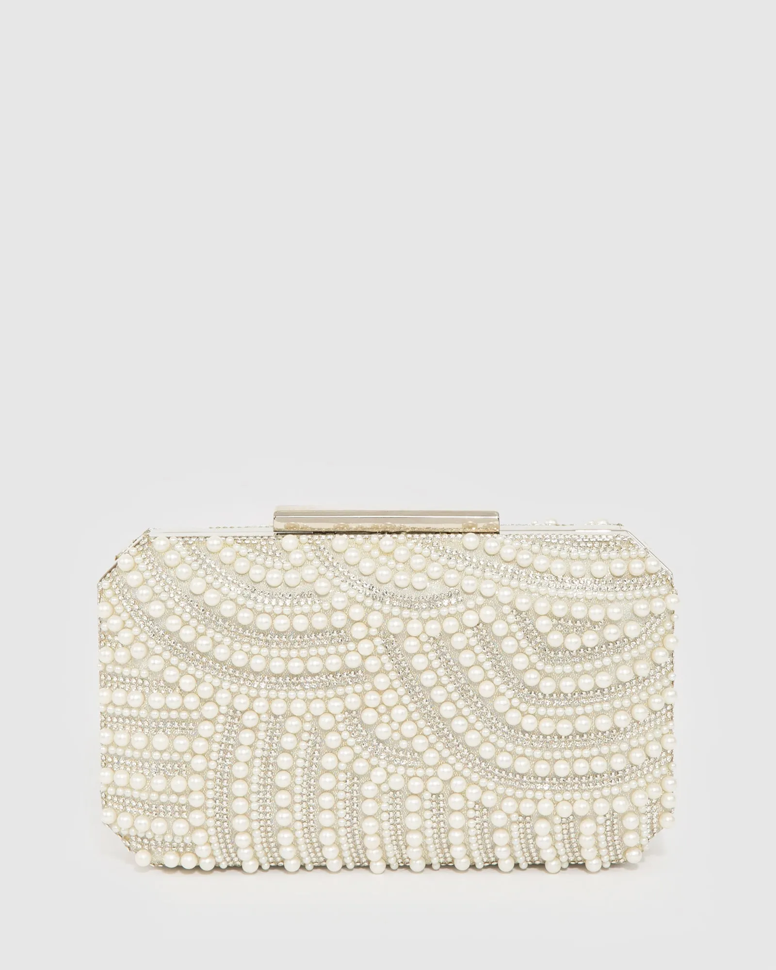 Ivory Violet Crystal Clutch Bag sold by Collete Hayman