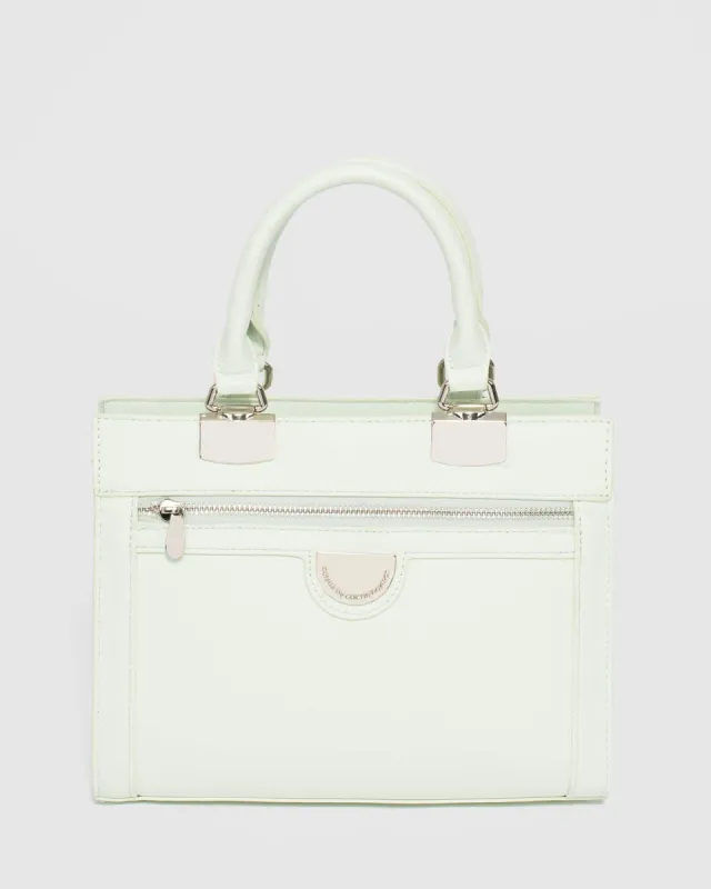 Mint Ginger Tote Bag with Silver Hardware sold by Collete Hayman