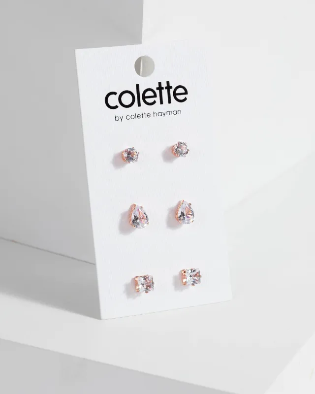 3 Stud Multi Pack Earrings sold by Collete Hayman