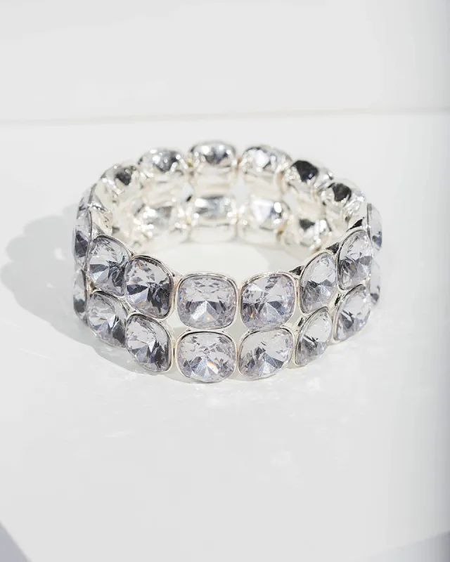 Crystal Chunky Stretch Bracelet sold by Collete Hayman