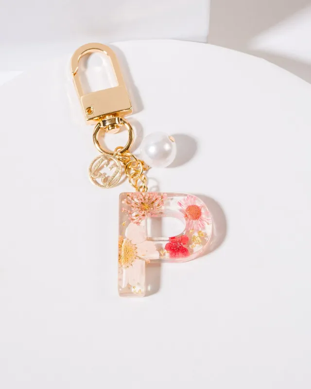P - Initial Bag Charm Pearl sold by Collete Hayman