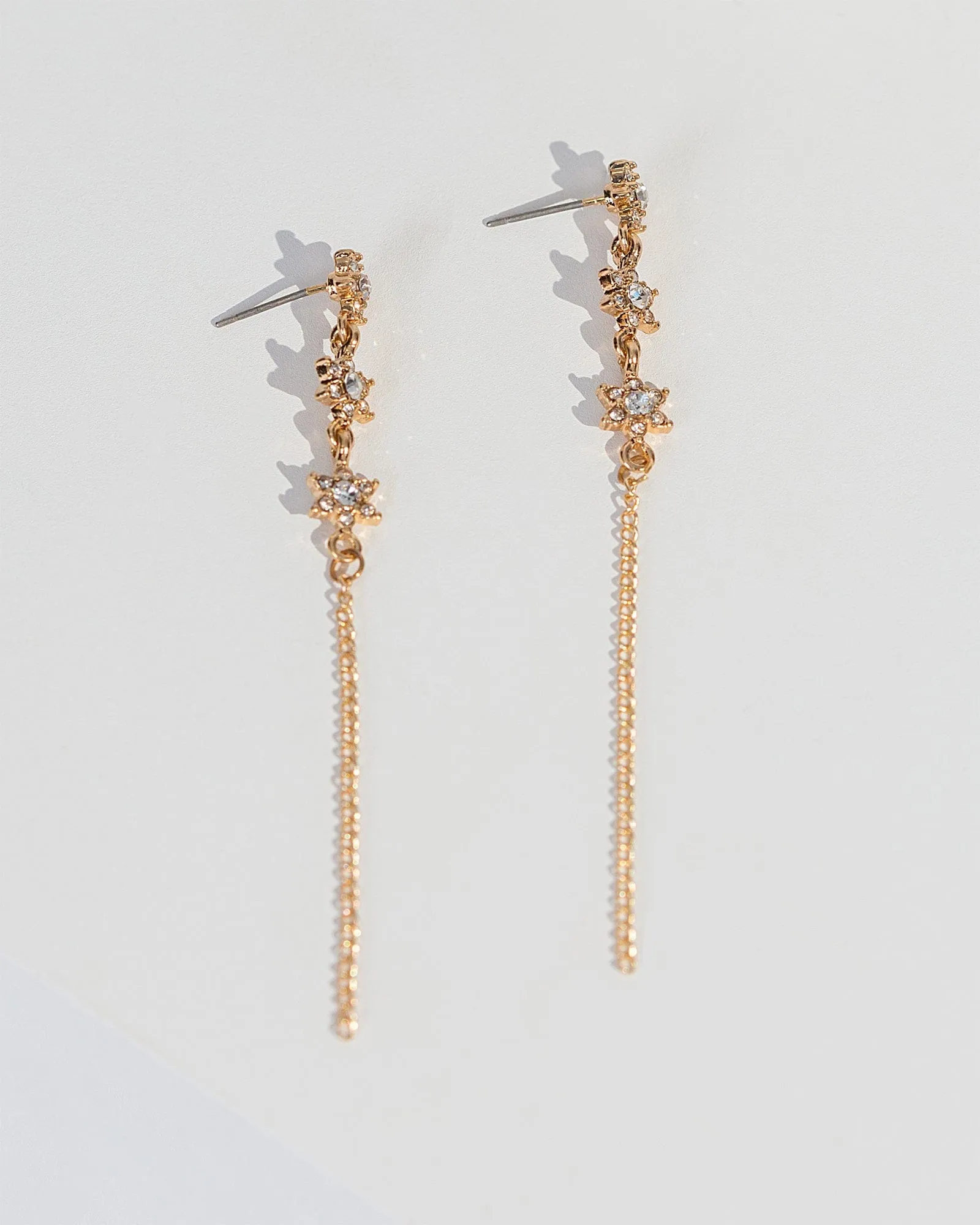 Crystal Triple Star Drop Earrings sold by Collete Hayman