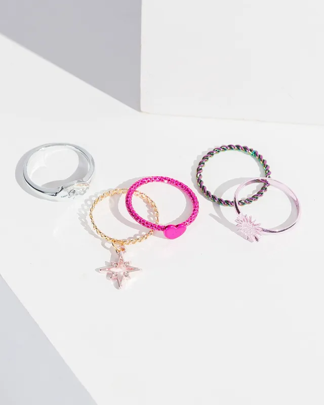 Multi Colour Starlight Stacking Ring Pack sold by Collete Hayman