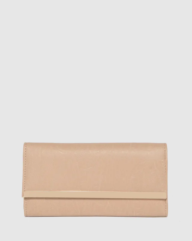 Taupe Natalie Edge Bar Wallet sold by Collete Hayman