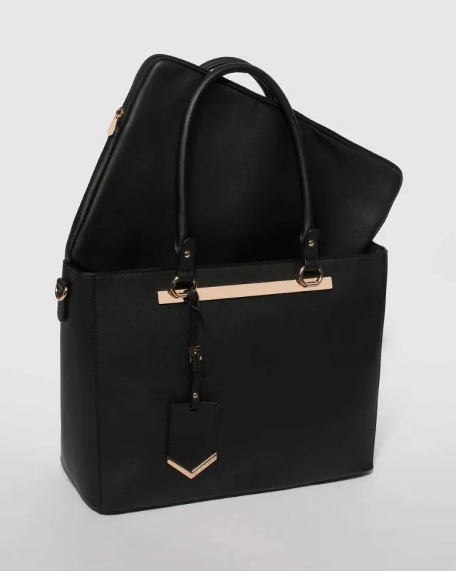 Black Premium Tech Tote Bag sold by Collete Hayman