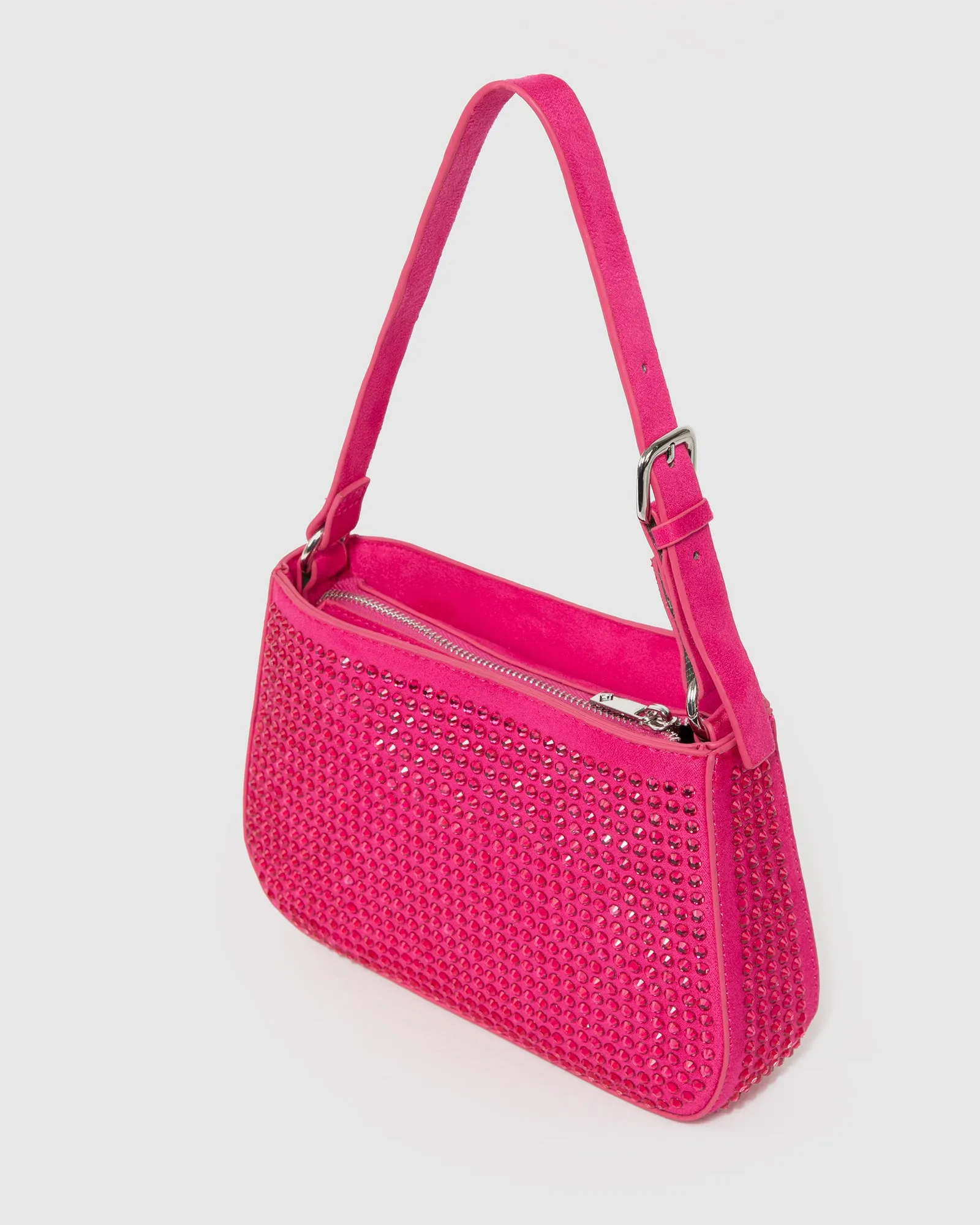 Pink Camila Crystal Shoulder Bag sold by Collete Hayman product image thumbnail 5