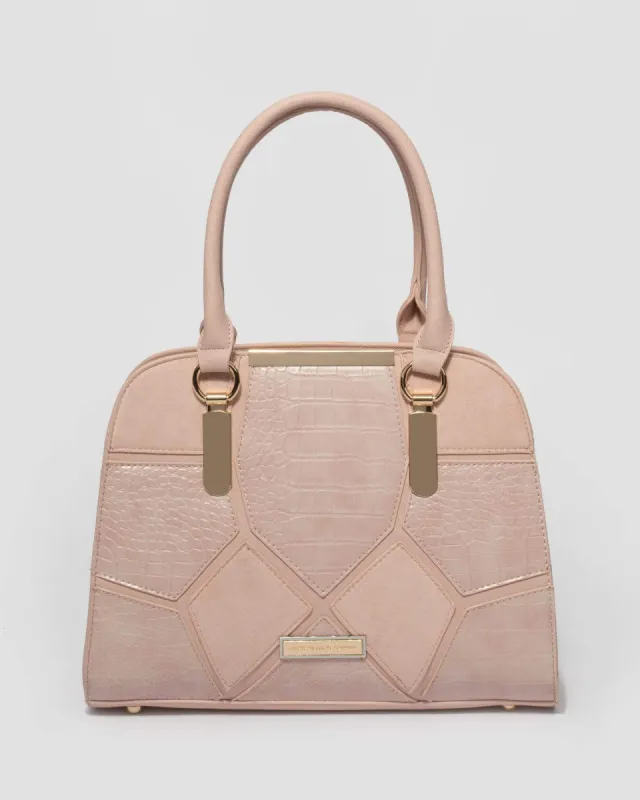 Pink Maisie Panel Tote Bag sold by Collete Hayman