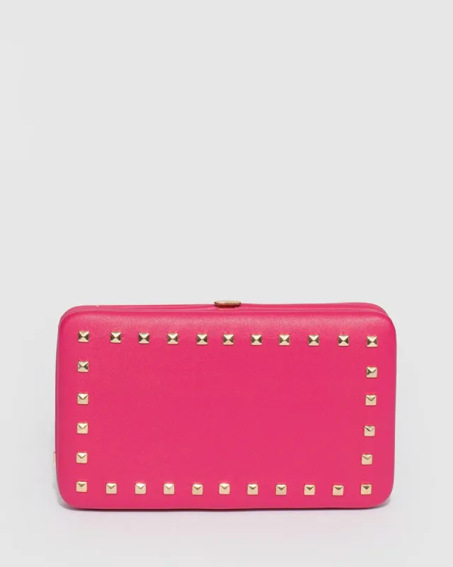 Pink Eve Stud Hardcase Wallet sold by Collete Hayman