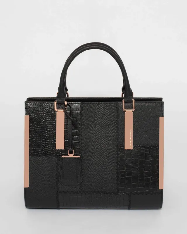 Black Andrea Large Tote Bag sold by Collete Hayman