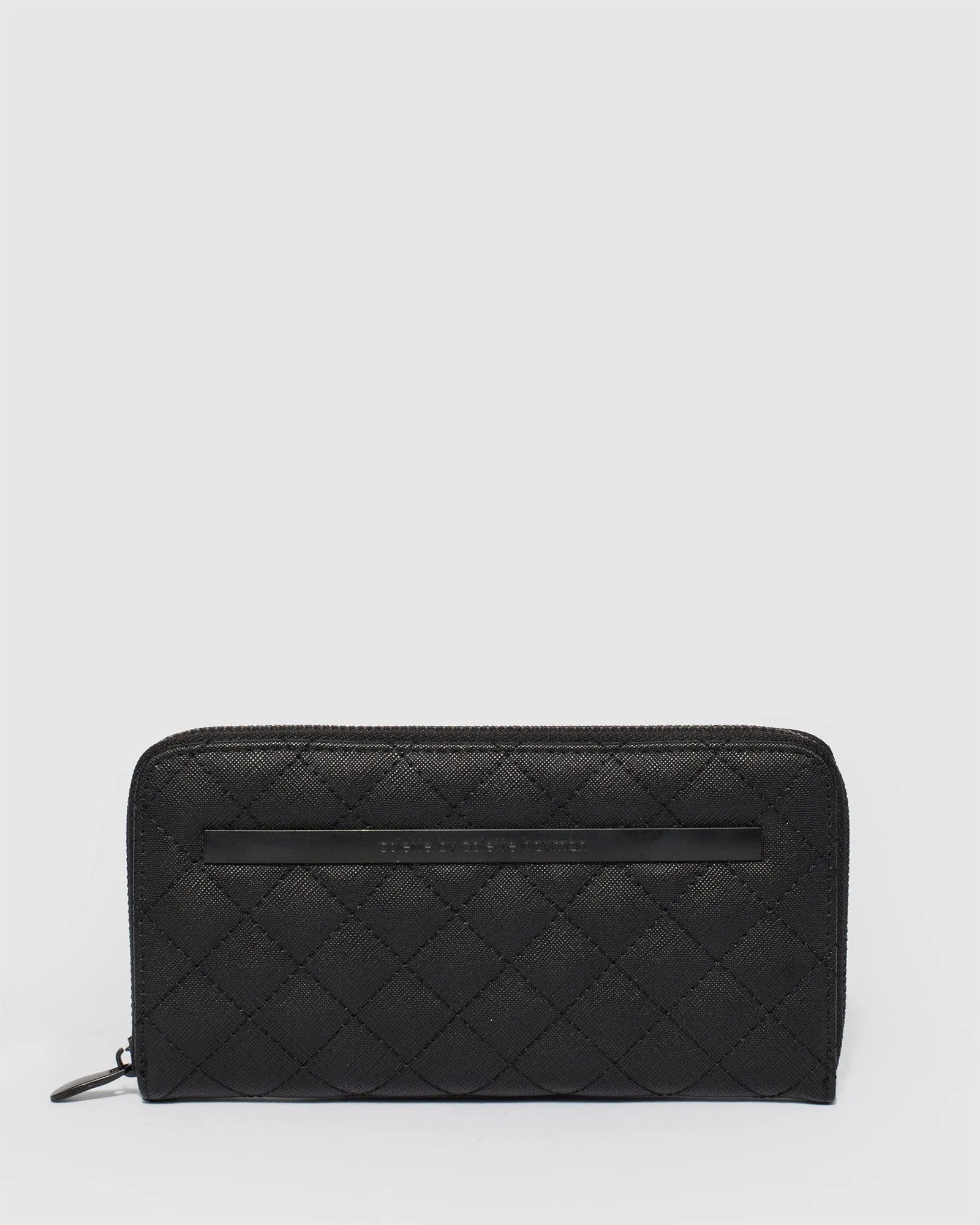 Black Nina Travel Wallet With Matte Black Hardware sold by Collete Hayman