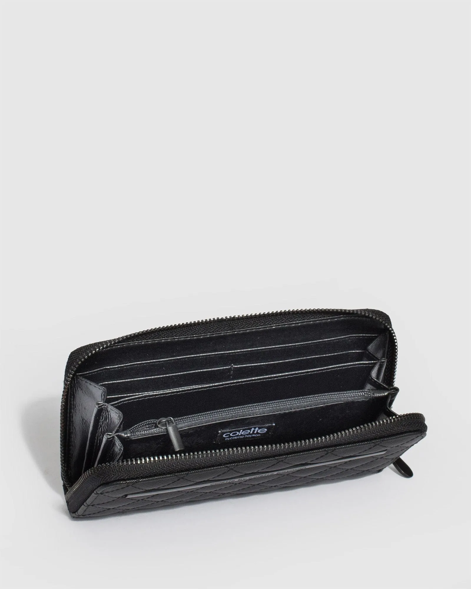 Black Nina Travel Wallet With Matte Black Hardware sold by Collete Hayman product image thumbnail 4