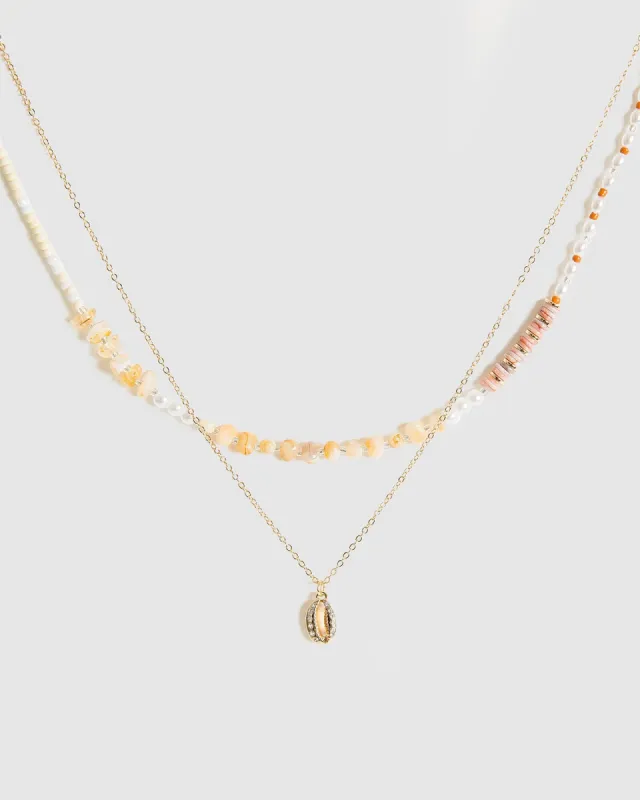 Brown Fine Beaded Coastal Necklace sold by Collete Hayman