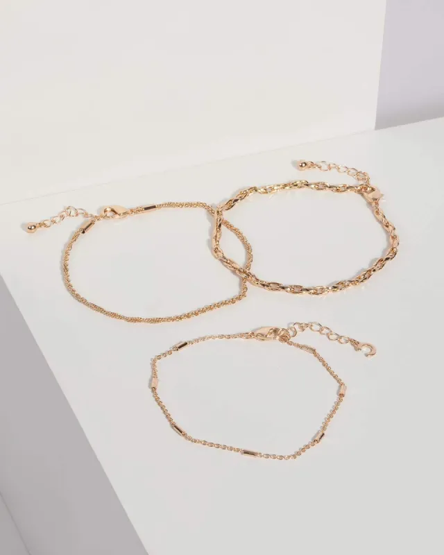 Gold Fine Chain Bracelet sold by Collete Hayman