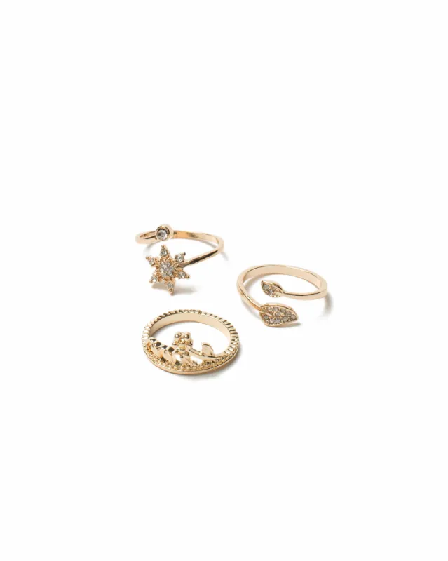 Diamante Flower Ring Pack - Large sold by Collete Hayman