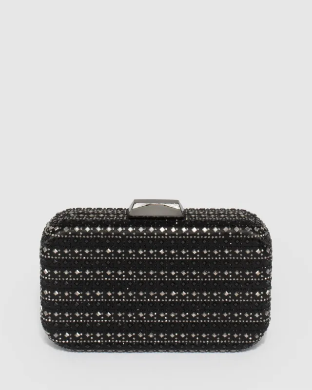 Sarah Black Clutch Bag sold by Collete Hayman