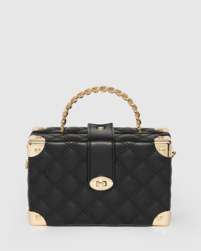 Black Kendal Chain Handle Trunk Bag sold by Collete Hayman