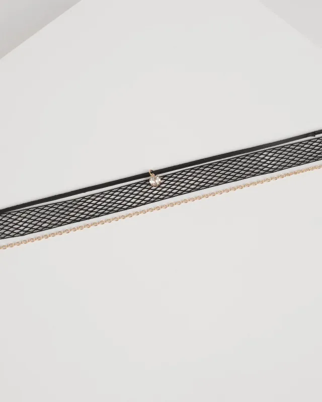 Black Mesh Choker Pack sold by Collete Hayman