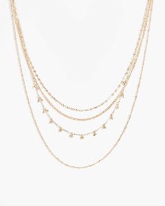 Gold Multi Layered Fine Chain Necklace sold by Collete Hayman