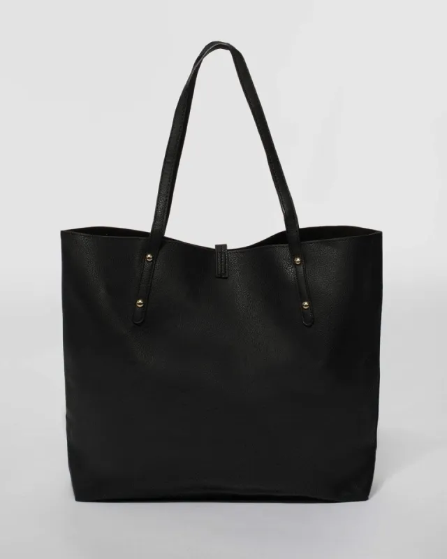 Black Large Basic Tote Bag sold by Collete Hayman