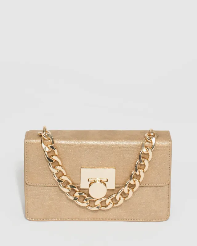 Gold Nynke Ring Handle Bag sold by Collete Hayman
