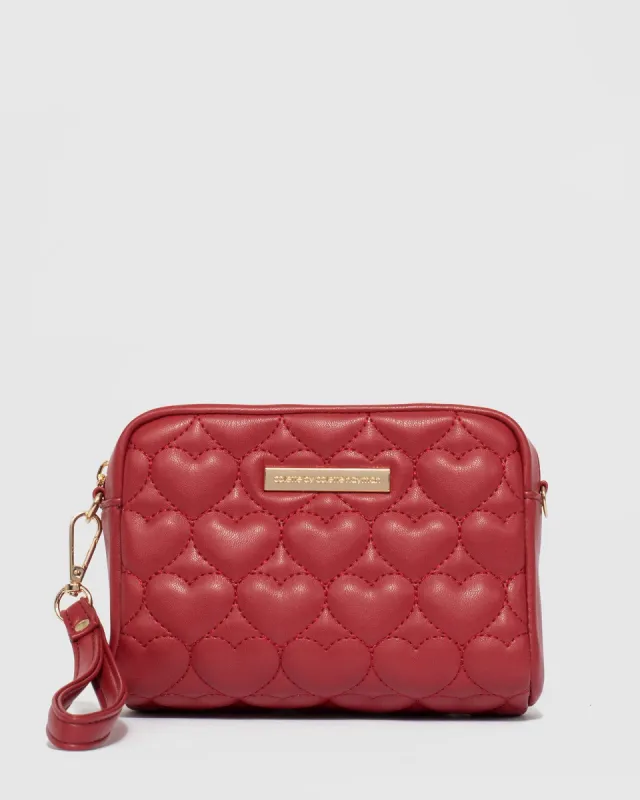 Red Suri Heart Crossbody Bag sold by Collete Hayman