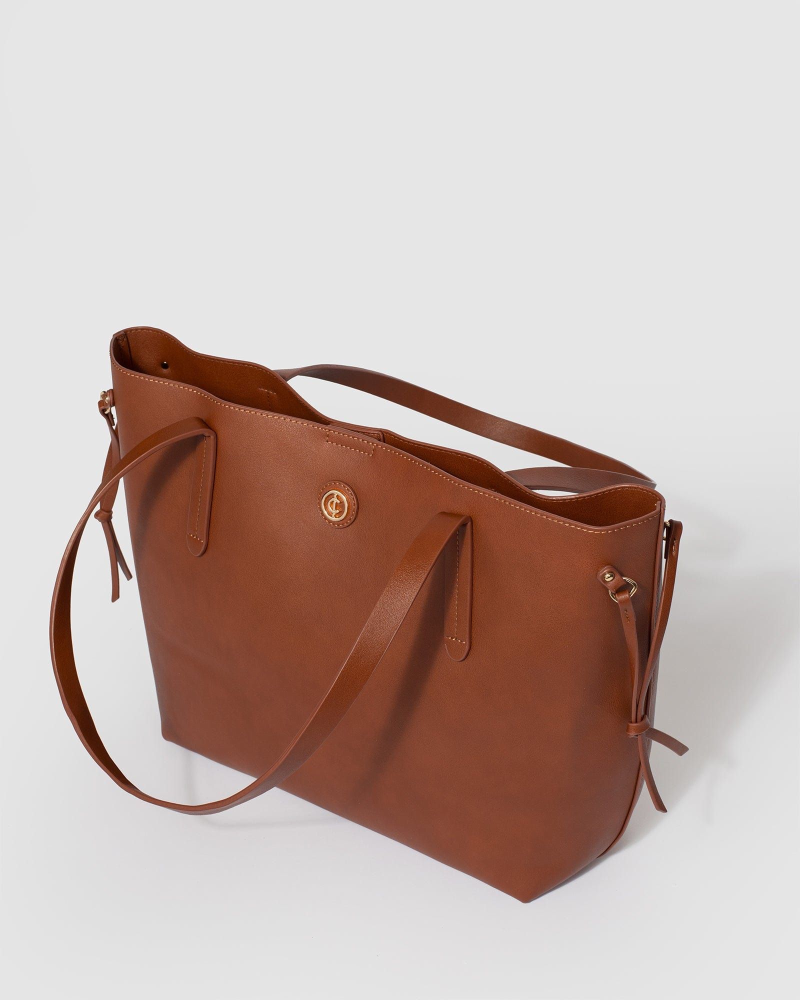 Brown Sabina Tie Tote Bag sold by Collete Hayman product image thumbnail 7
