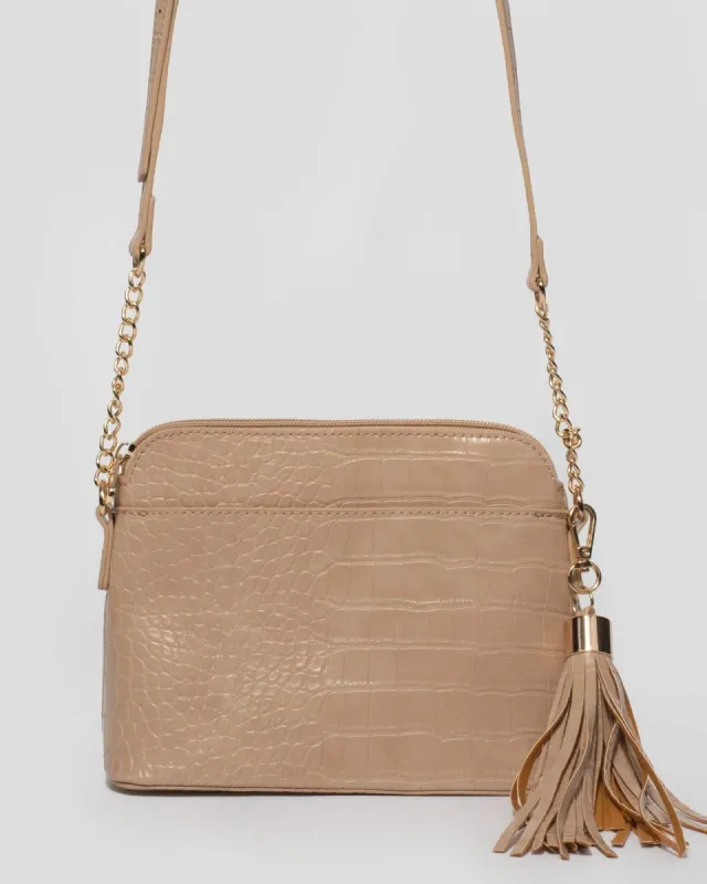 Natural Karen Crossbody Bag sold by Collete Hayman