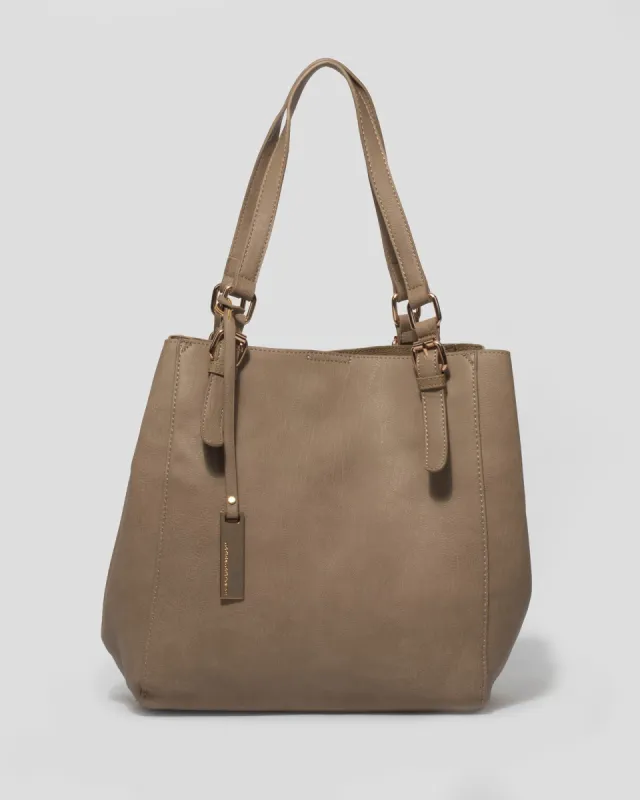 Natural Trio Slouch Tote sold by Collete Hayman