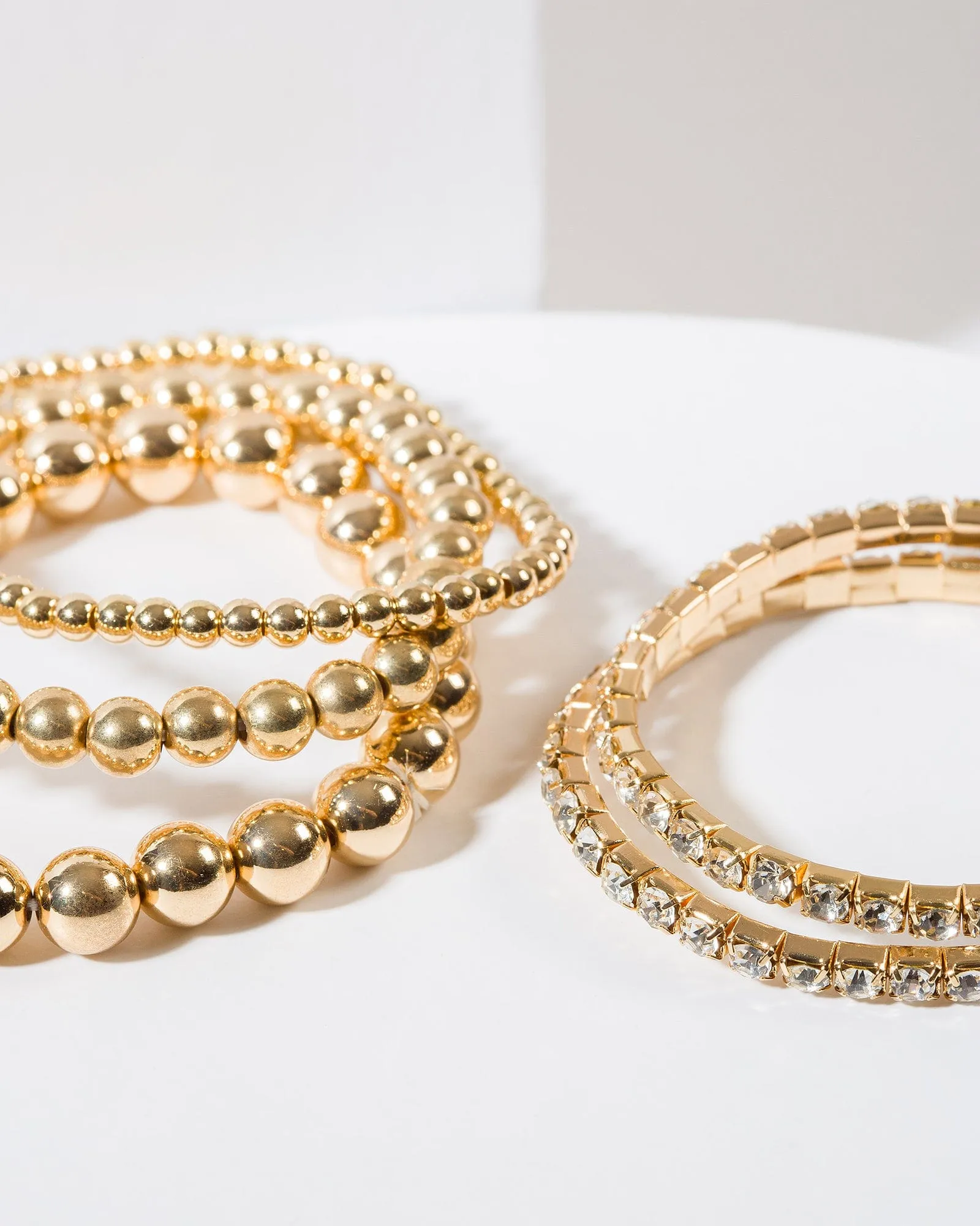 Gold Multi Chunky Bead Bracelet Pack sold by Collete Hayman product image thumbnail 2