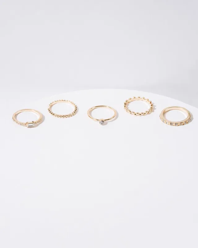 Gold 5 Pack Multi Rings sold by Collete Hayman