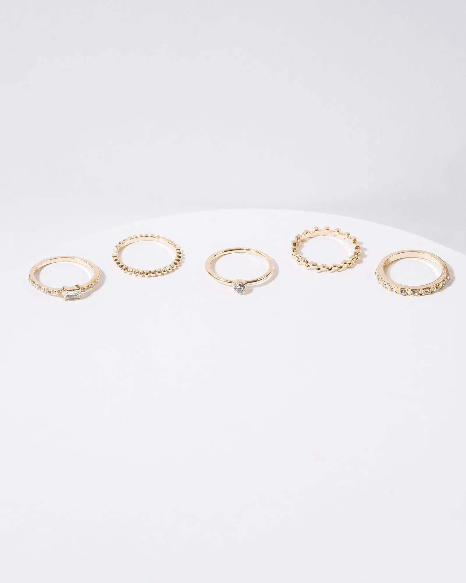 Gold 5 Pack Multi Rings sold by Collete Hayman
