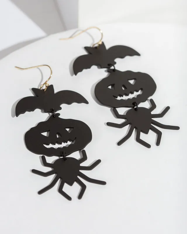 Black Halloween Icon Earrings sold by Collete Hayman