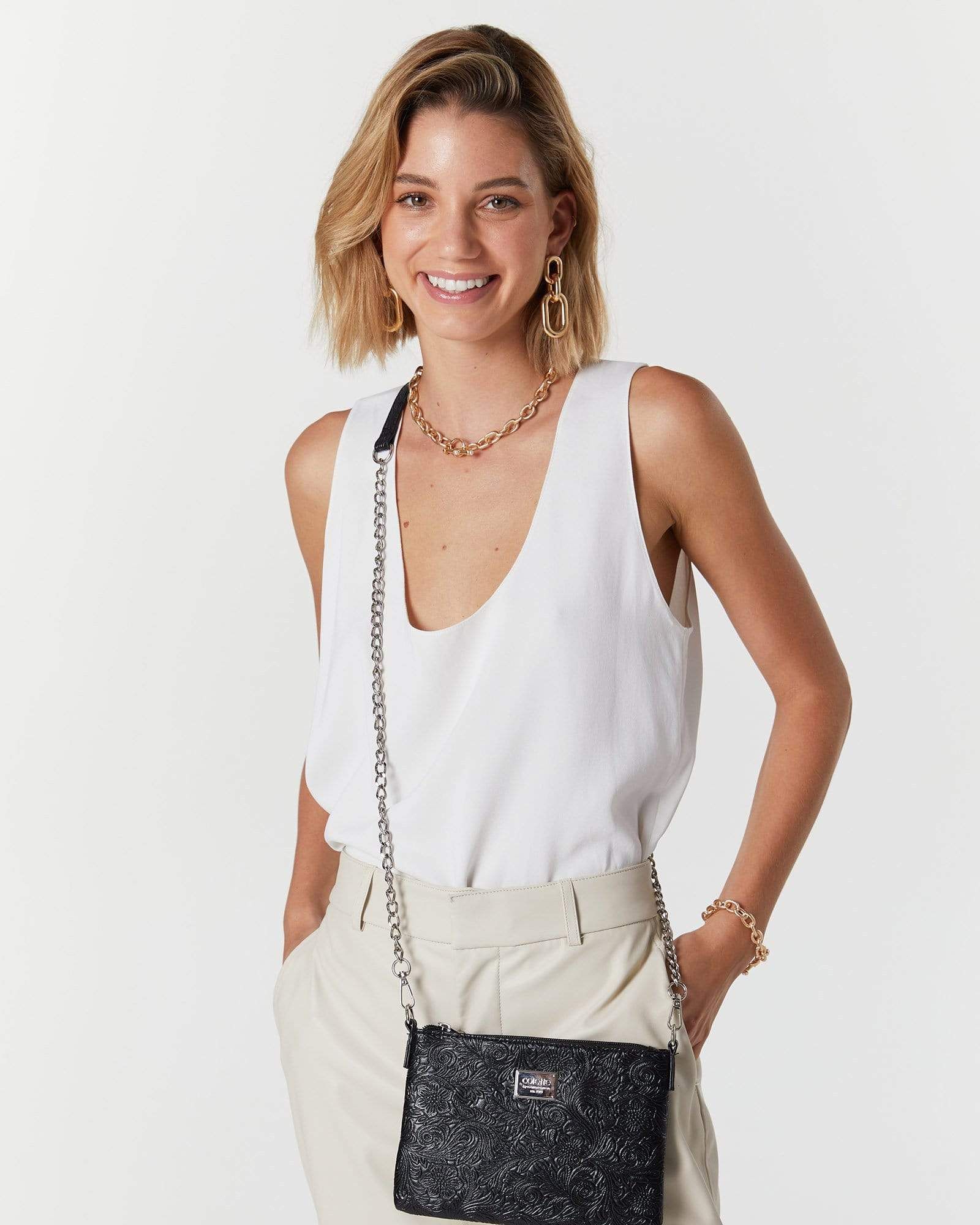 Black Peta Chain Crossbody Bag sold by Collete Hayman product image thumbnail 2