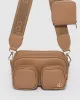 Caramel Amalia Double Pocket Crossbody Bag sold by Collete Hayman