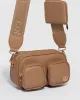 Caramel Amalia Double Pocket Crossbody Bag sold by Collete Hayman