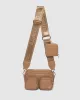 Caramel Amalia Double Pocket Crossbody Bag sold by Collete Hayman
