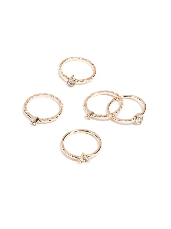 Mixed Stone Multi Pack Fine Rings - Large sold by Collete Hayman