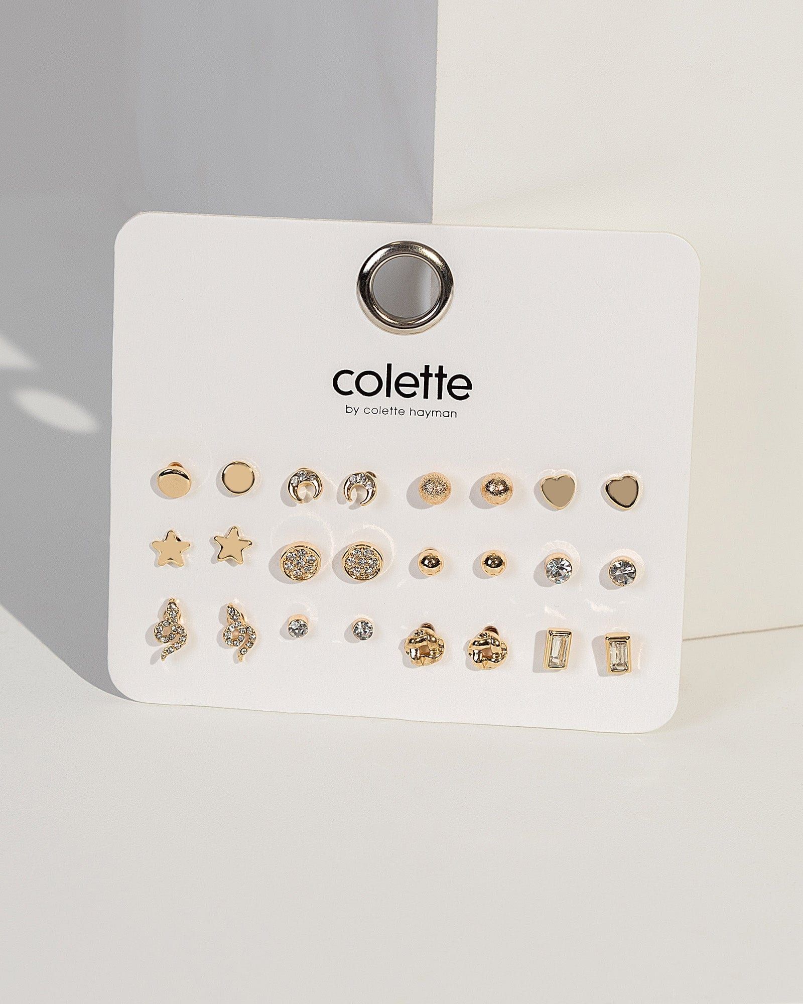 Gold Heart Circle Earring Pack sold by Collete Hayman
