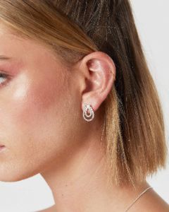 Gold Cubic Zirconia Teardrop Stud Earrings sold by Collete Hayman