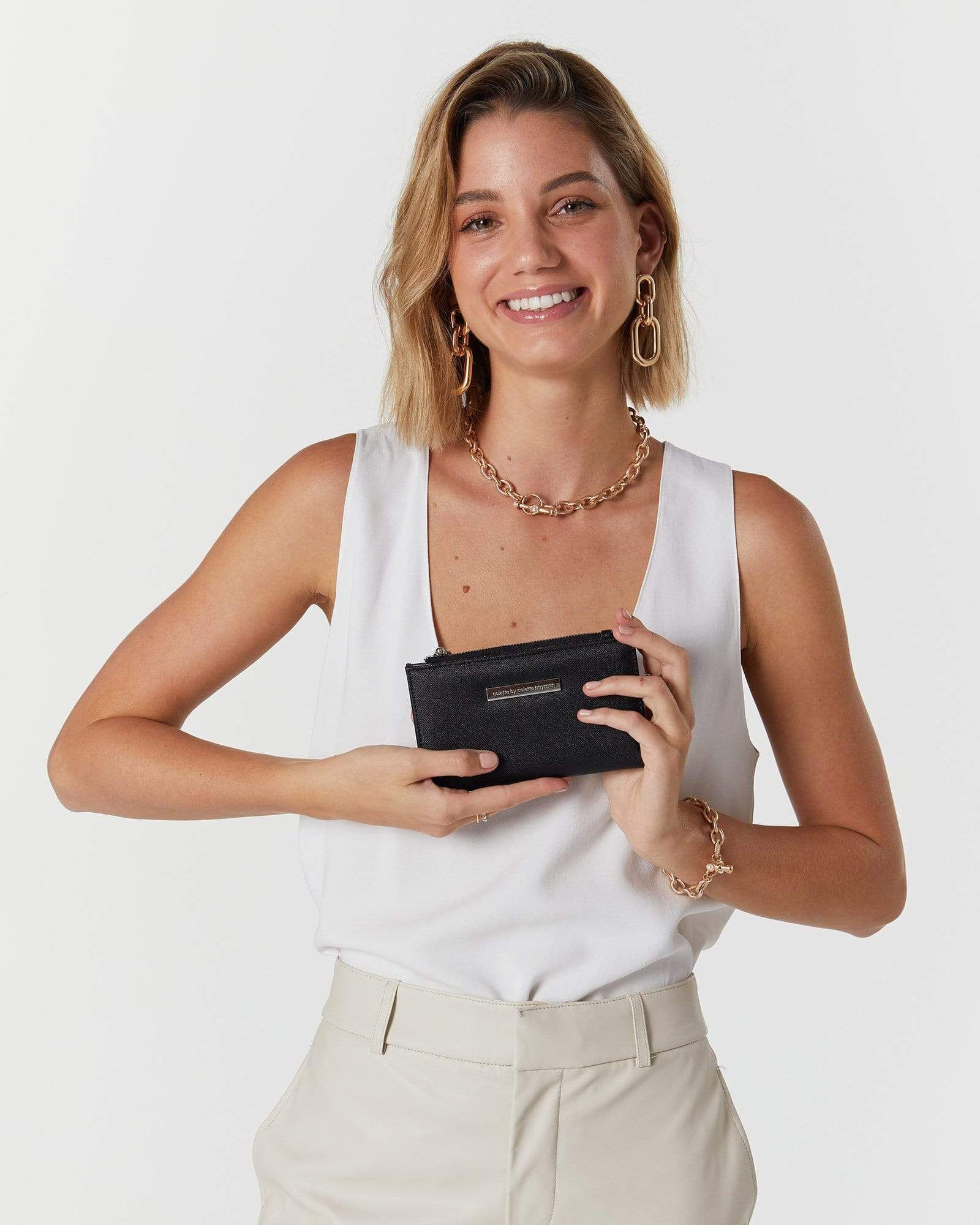 Black Selena Zip Wallet sold by Collete Hayman product image thumbnail 2