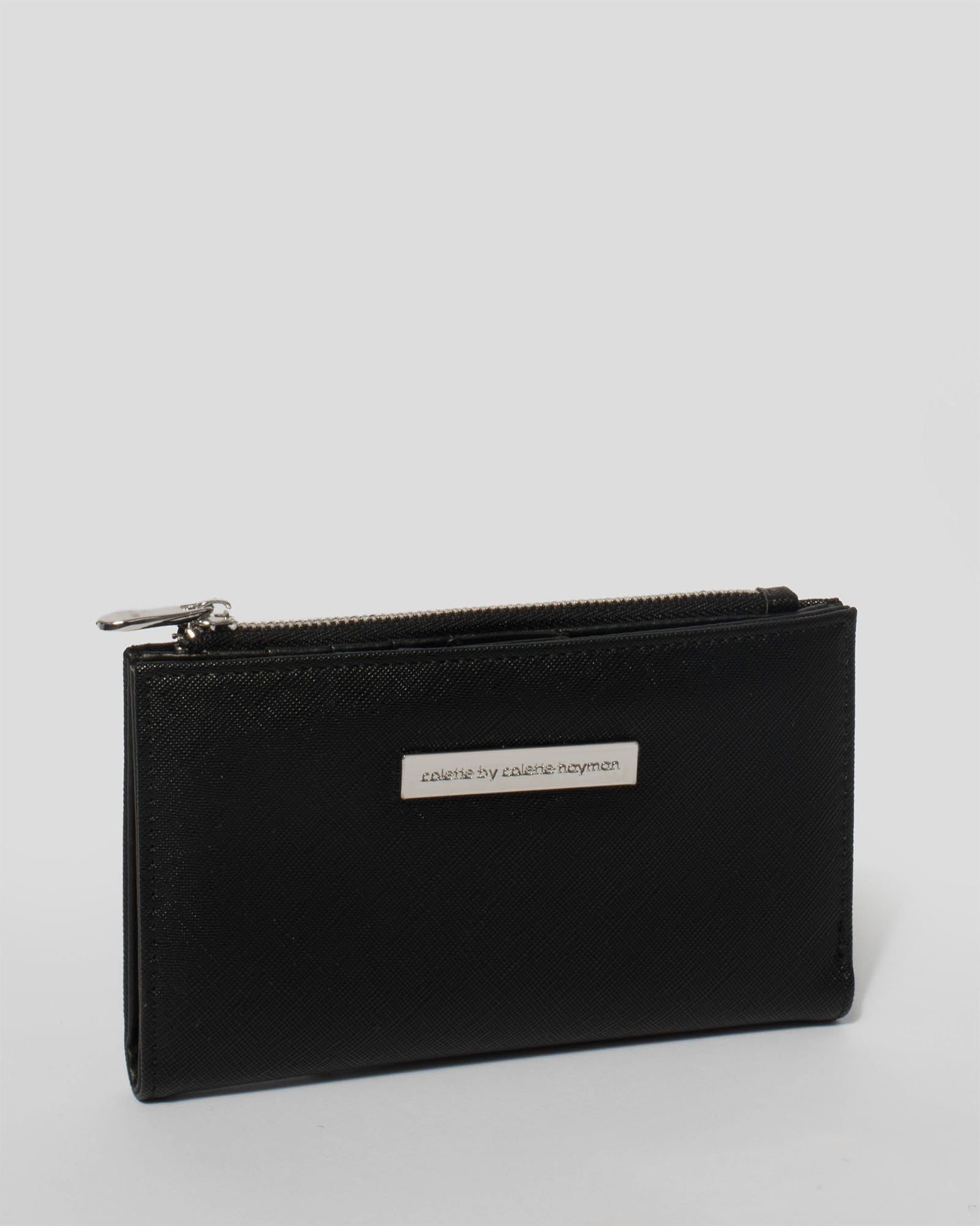 Black Selena Zip Wallet sold by Collete Hayman