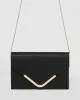 Black Lila Envelope Clutch Bag sold by Collete Hayman
