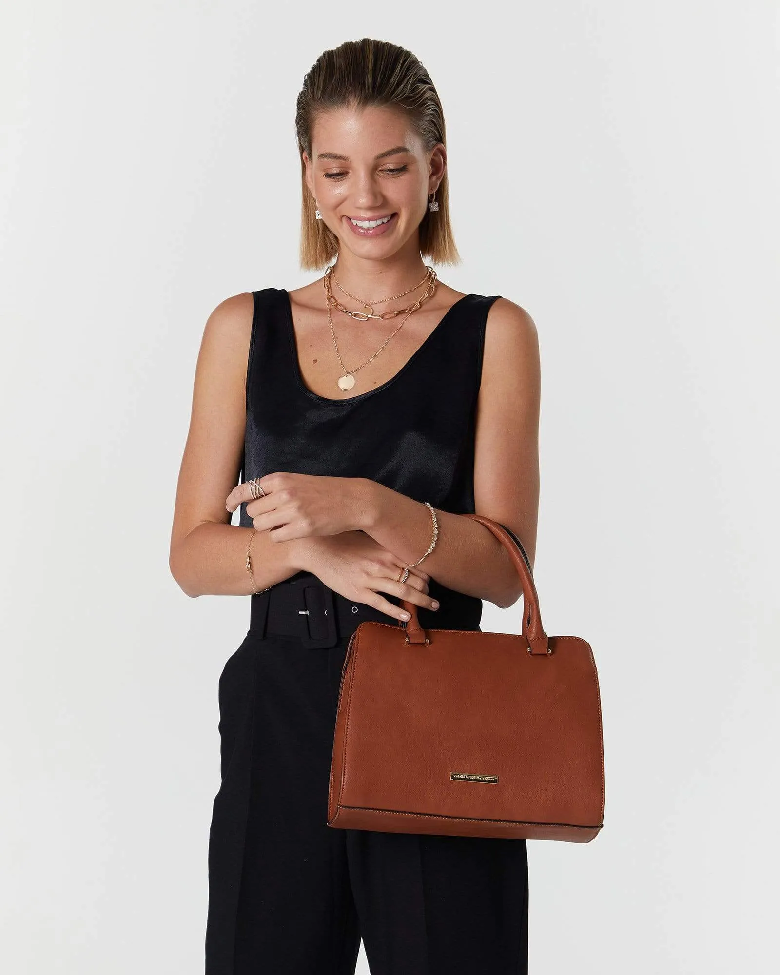 Tan Naya Small Tote Bag sold by Collete Hayman product image thumbnail 2