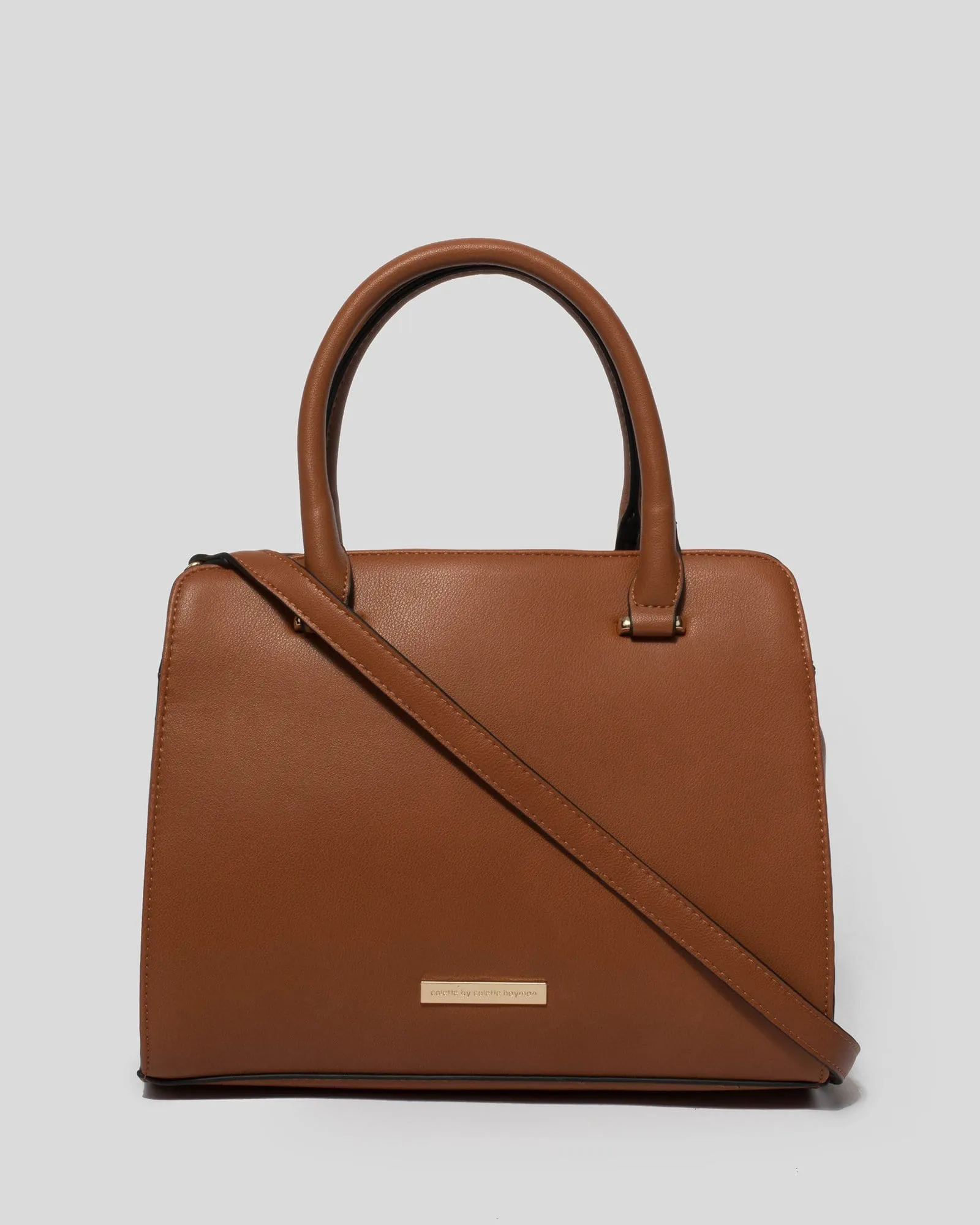 Tan Naya Small Tote Bag sold by Collete Hayman