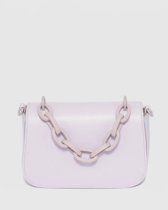 Purple Aldonna Chain Shoulder Bag sold by Collete Hayman
