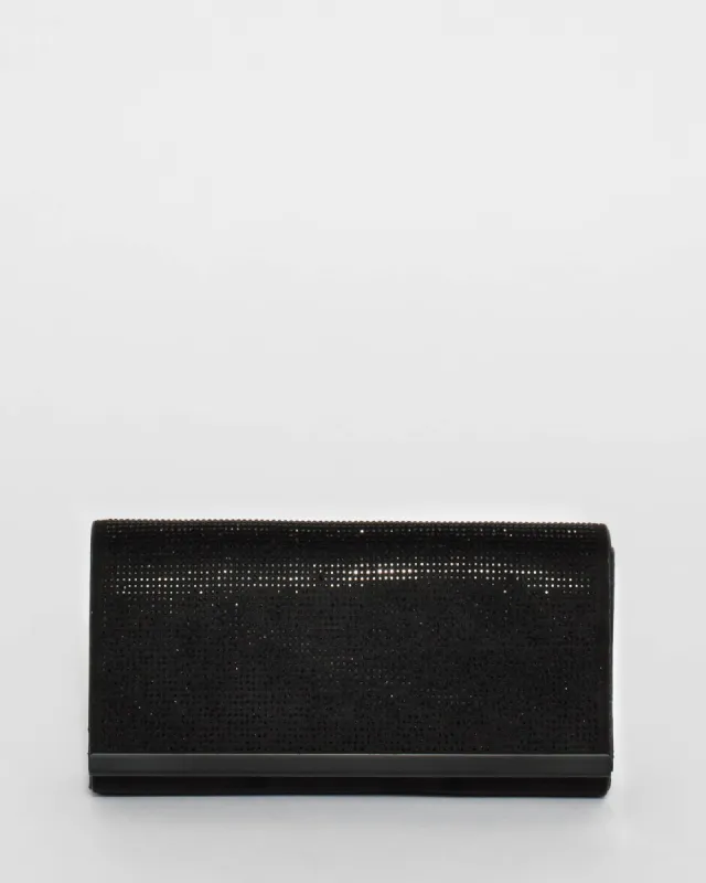 Black Nyxen Bar Clutch Bag sold by Collete Hayman